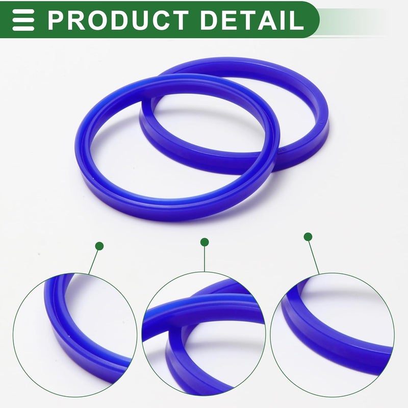 TUCKBOLD Universal Oil Seal UN Lip Seal Ring Rotary Shaft Seal 80x90x9mm High Pressure TPU Blue 5 Pcs - Image 5